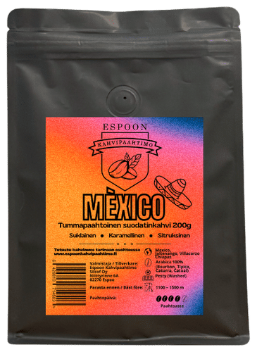Espoon Kahvipaahtimo 墨西哥深焙滤挂咖啡 200 g｜Espoon Kahvipaahtimo Mexico tummapaahtoinen suodatinkahvi 200 g