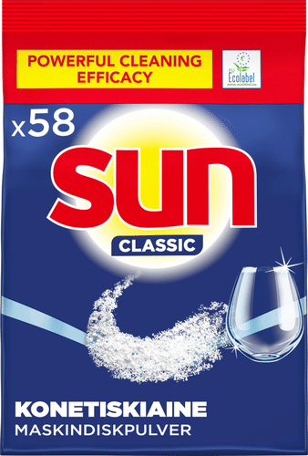 Sun Classic 补充装洗碗机块浓缩环保标志 1千克 58次洗涤