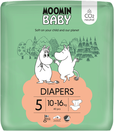 Moomin Baby 粘贴式纸尿裤 5号 40片 10-16kg