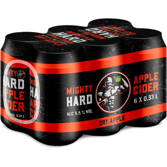 Mighty Hard Cider 5,5 til-% 33cl tlk 6-pack｜Mighty 烈性苹果饮品 5.5 vol% 33cl 6件装