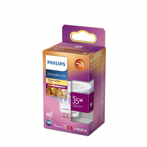 Philips LED射灯 GU5.3 5W 12V 36D WGD