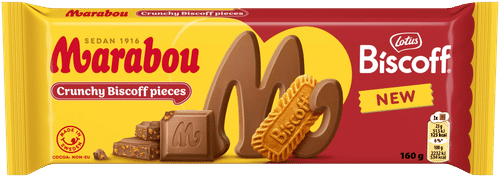 Marabou Biscoff 巧克力板 160g｜Marabou Biscoff suklaalevy 160g