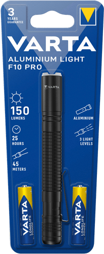 Varta 铝制手电筒 F10 含2节AAA电池