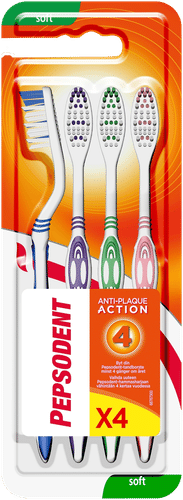 Pepsodent Soft 软毛牙刷 4 kpl