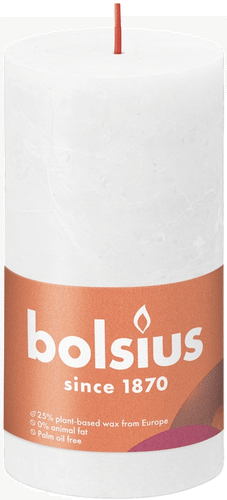 Bolsius 锈红PK 130/68 云雾白｜Bolsius RUSTIIKKI PK 130/68 CLOUDY WHITE