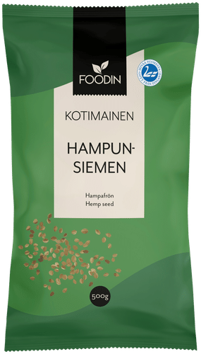 Foodin Kotimainen hampunsiemen 500g｜Foodin 国产火麻籽 500g