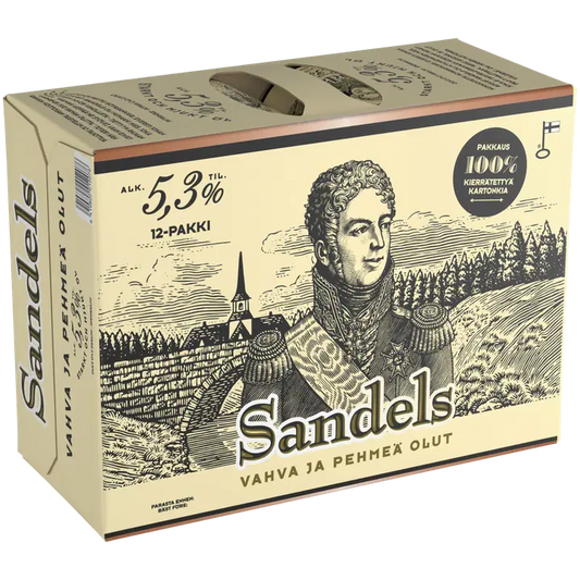 12xSandels 5,3% olut 0,33 l tlk｜Sandels 12xSandels 5.3% 饮料 0.33 升 tlk