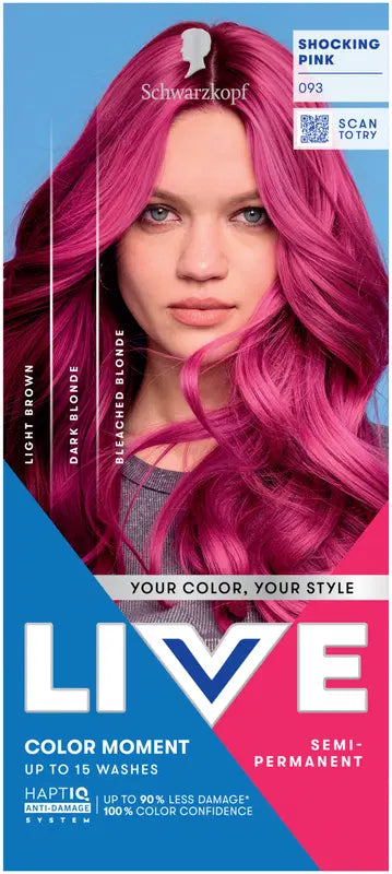 Schwarzkopf LIVE Ultra Brights 93 艳粉｜Schwarzkopf LIVE Ultra Brights 93 Shocking Pink