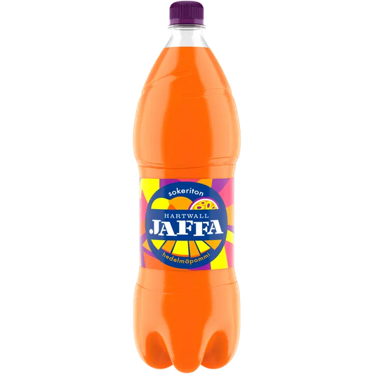 Hartwall Jaffa Hedelmäpommi Sokeriton virvoitusjuoma 1,5 l｜Hartwall Jaffa Heldemäpommi 无糖软饮料 1,5 l