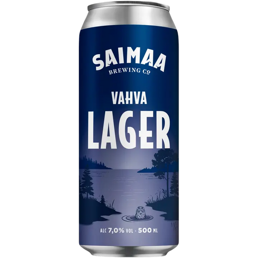 Saimaa Vahva Lager 7,0% olut 0,5l tölkki｜Saimaa 浓饮品 7.0% 饮品 0.5 升罐装