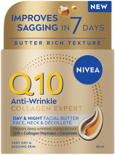 Nivea Q10 NIVEA 50ml Q10 抗皱胶原蛋白日夜面部膏霜