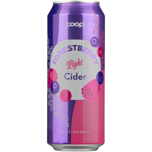 Coop metsämarjasiideri light 4,7 % 0,5 l tlk｜Coop 森林浆果淡味苹果饮品 4.7% 总计 0.5 升