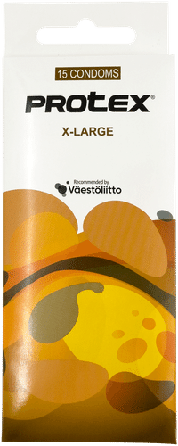 Protex® Läpinäkyvä kondomi XL