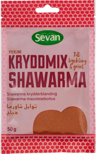 Sevan 沙威玛调味料 50g｜Sevan Shawarma maustesekoitus 50g