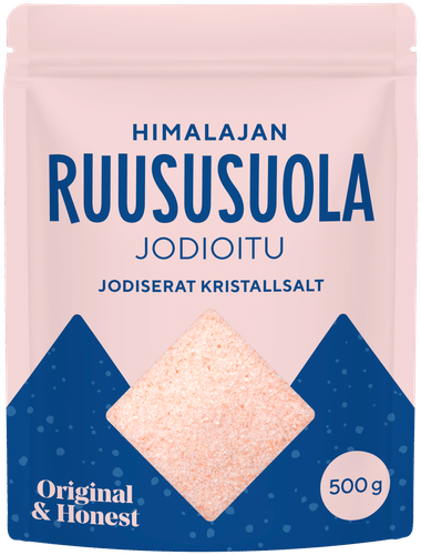 Original & Honest himalajan ruususuola hieno, jodioitu 500g