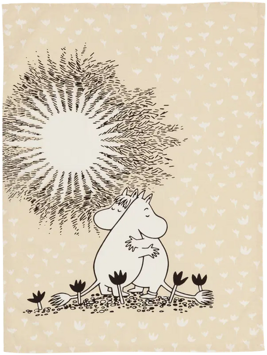 Moomin 阿拉比亚 姆明 厨房毛巾 50x70 爱 背景 GOTS
