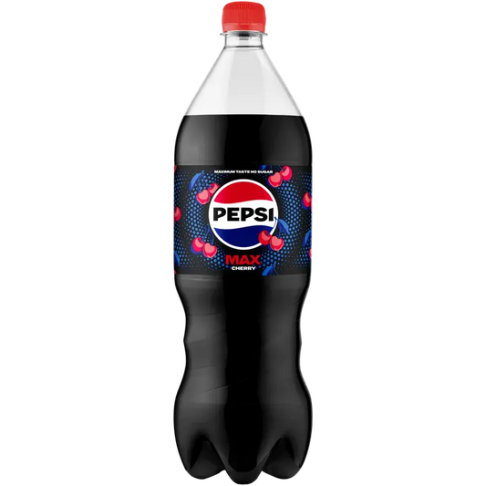Pepsi Max Cherry virvoitusjuoma 1,5 l｜Pepsi MAX 樱桃软饮料 1,5 l