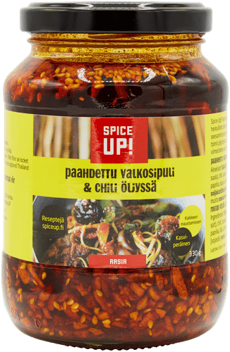 Spice Up! Paahdettu valkosipuli & chili öljyssä 330g