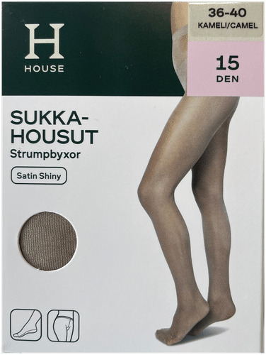 House 缎面亮光15丹尼连裤袜 驼色 44-48码