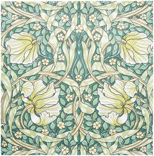 William Morris Pimpernel 绿色餐巾 20张/33厘米