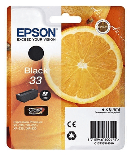 Epson 墨盒 黑色 33