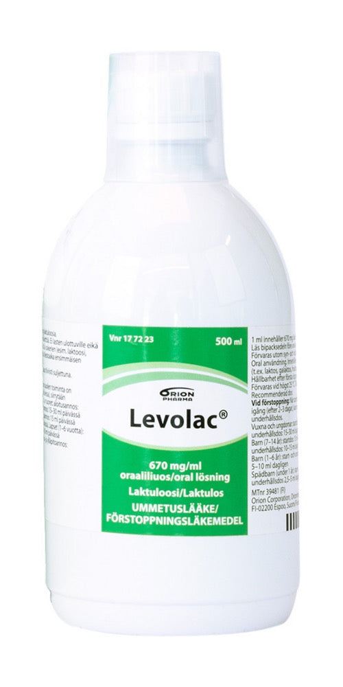 Levolac便秘口服液500ml｜Levolac ummetuslääke oraaliliuos 500ml