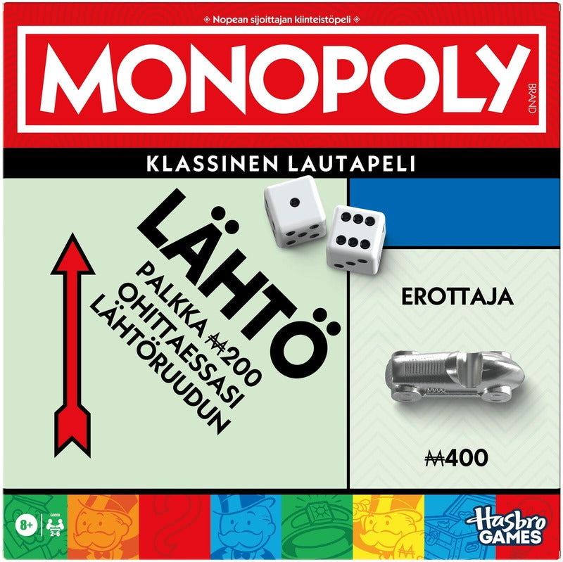 Hasbro 桌游Monopoly经典刷新版｜Lautapeli Monopoly classic refresh