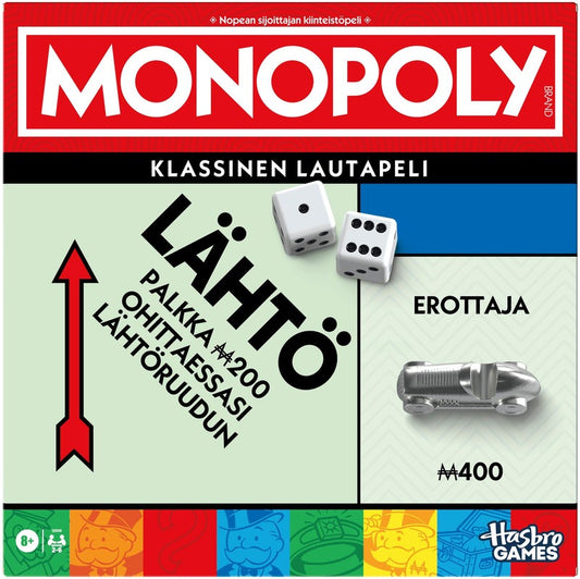 Hasbro 桌游Monopoly经典刷新版｜Lautapeli Monopoly classic refresh