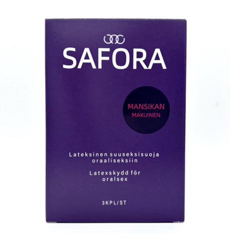 Safora 草莓味口交防护膜 3 kpl