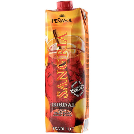 Penasol Sangria 7,0 til-% 1L tetra｜Peñasol Penasol 桑格利亚汽饮料 7.0 vol-% 1L 四瓶