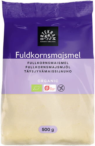 URTEKRAM  luomu Täysjyvämaissijauho 500g｜Urtekram 有机全玉米粉 500g