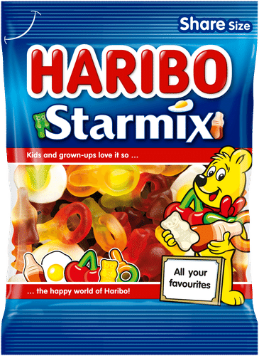 Haribo 星彩混合装270克糖果袋｜HARIBO Starmix 270g Karkkipussi