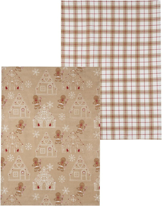 House Gingerbread 厨房毛巾套装 50x70 cm 2 kpl