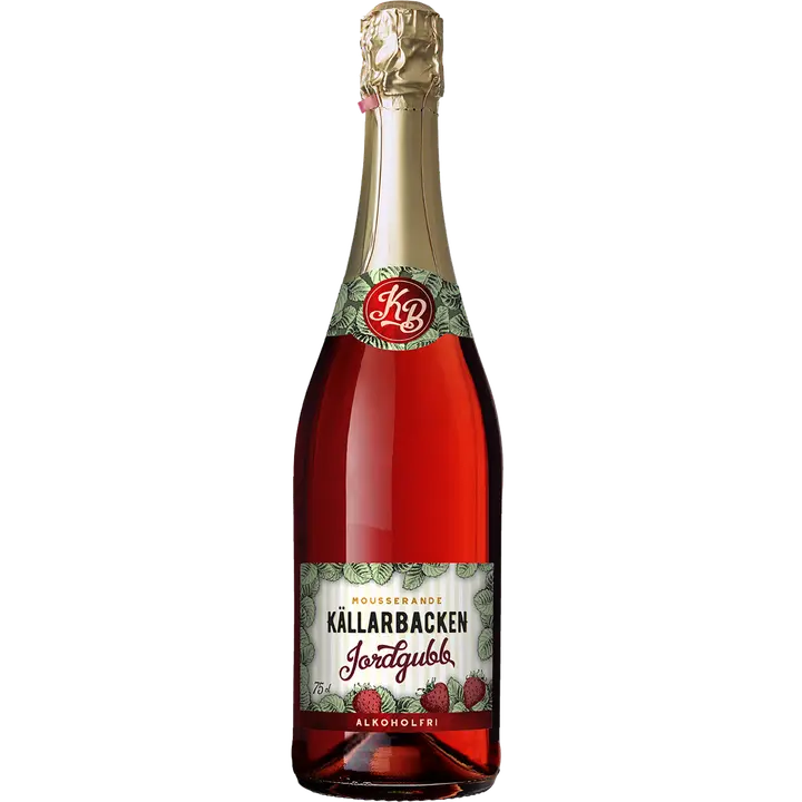 Källarbacken mansikanmakuinen alkoholiton kuohujuoma 0,75 l plo｜Källarbacken 草莓味0度起泡饮料 0.75 升 plo