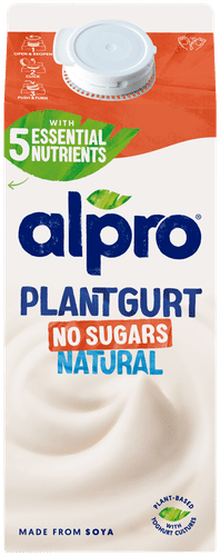 Alpro 植物酸奶 发酵大豆制品，原味，无糖 750g