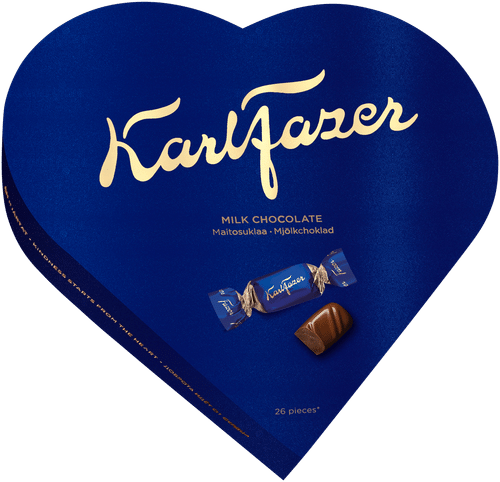 Karl Fazer 心形盒装巧克力糖 195g｜Karl Fazer Sydänrasia suklaakonvehti 195g