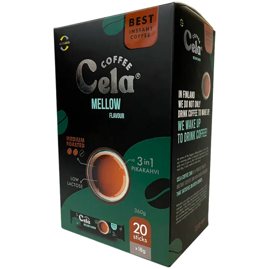 Cela Coffee Pikakahvi 3in1 18g/pussi - 20 pussia/laatikko｜Cela Coffee 速溶咖啡三合一 18g/袋 - 20袋/盒
