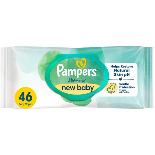Pampers Harmonie new baby sis. aloe vera 46kpl puhdistuspyyhe｜Pampers Harmonie 新生儿包括。芦荟清洁巾46片
