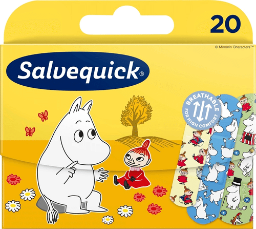 Salvequick 姆明儿童创可贴3种尺寸 20kpl