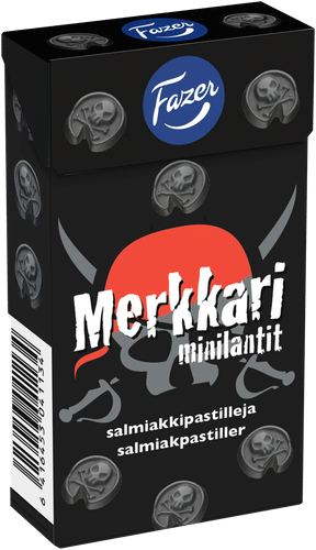 Fazer 咸甘草迷你含片 38g｜Fazer Merkkari minilantit salmiakkipastillit 38g