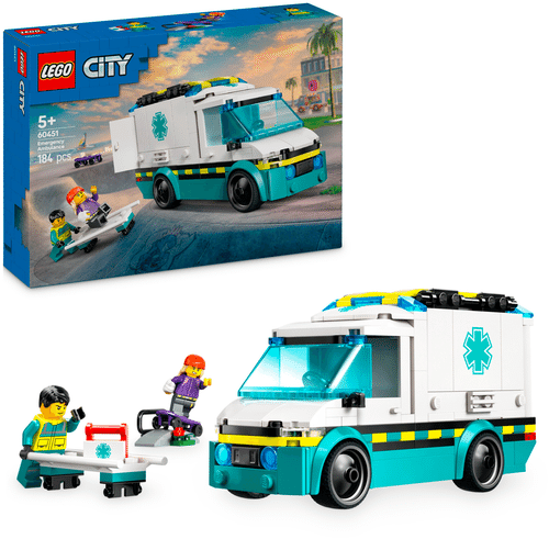 LEGO City Great Vehicles 乐高®城市大型车辆 60451 急救救护车