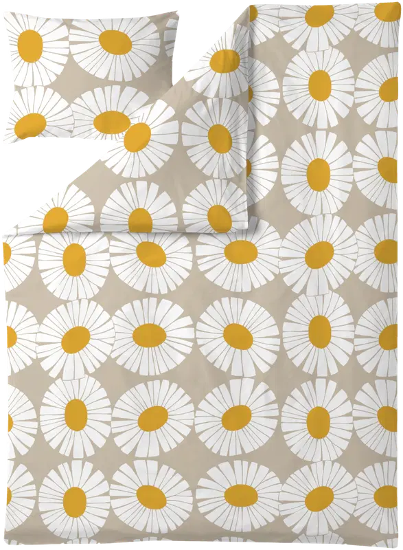 Finlayson Valo 被套套装 150X210+50X60 沙黄色｜Finlayson pussilakanasetti  Valo 150X210+50X60 hiekka-keltainen