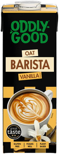 Oddlygood 咖啡师燕麦饮1升香草UHT无麸质｜Oddlygood® Barista kaurajuoma 1 l vanilja UHT gluteeniton