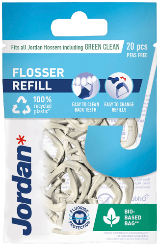 Jordan 易洁冲牙器替换装 20kpl｜Jordan Easy Clean Flosser refill täyttöpakkaus 20kpl