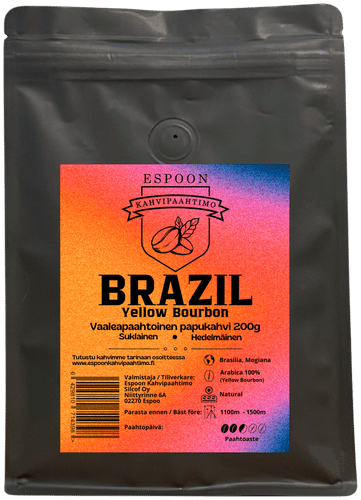 Espoon Kahvipaahtimo 巴西黄波旁浅烘咖啡豆 200 g｜Espoon Kahvipaahtimo Brazil Yellow Bourbon vaaleapaahtoinen papukahvi 200 g