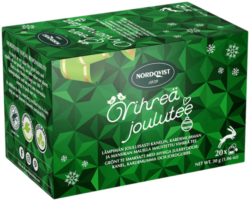 Nordqvist Joulutee vihreä 20 x 1,5 g RFA