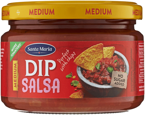 Santa Maria 中辣墨西哥蘸酱 250 g｜Santa Maria Salsa Dip Medium texmex-dippikastike 250 g