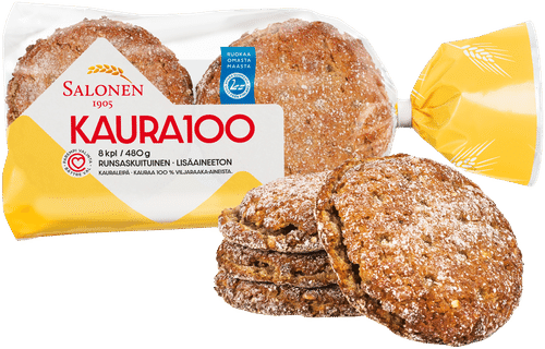 Leipomo Salonen Kaura100 8/480 g kauraleipä, halkaistu｜Leipomo Salonen Kaura100 燕麦面包 8/480g 对半切