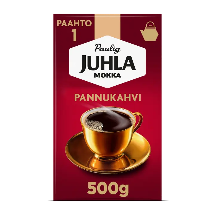 Paulig Juhla Mokka kahvi pannujauhatus 500g｜Juhla Mokka Paulig Juhla 摩卡咖啡 平底锅研磨 500g