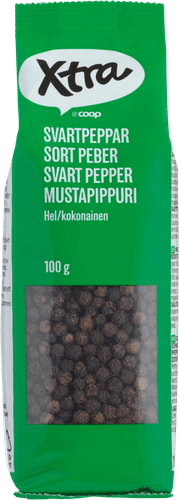 Xtra 整粒黑胡椒 100 g｜Xtra mustapippuri kokonainen 100 g